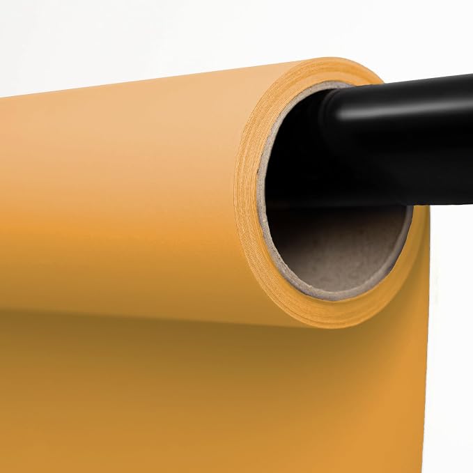 Kate Seamless Paper Backdrop for Photography Light Yellow Photo Backdrop Paper (106.8''x32.8' Bull) by KateBackdropforPhotography