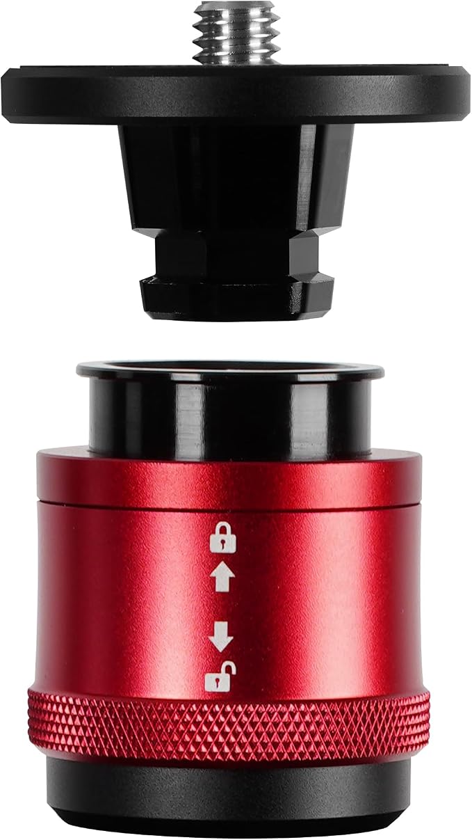 IFOOTAGE Cobra 3 Quick Release System Plate & Base CB3-QRM01 | Camera Quick Release Compatible with Cobra 3 Monopod, Universal 1/4"&3/8" Screw for Most Monopod Tripod Systems - Image 8