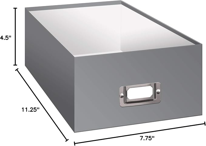 Photo Storage Box, Gray - Image 3
