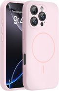 miracase Magnetic for iPhone 16 Pro Max Case, [Soft Anti-Scratch Microfiber Lining], Compatible with MagSafe, Liquid Silicone Case Shockproof Drop Protection Phone Case for 16 ProMax,Sand Pink | Compatible with MagSafe, Soft Microfiber Lining, Premium ... by Miracase