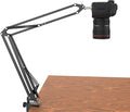 Overhead Tripod for DSLR Cameras, Heavy Duty Camera Desk Mount Stand with Flexible Articulating Boom Arm, Cam Holder Table Clamp for Canon Nikon Sony Fuji SLR Mirrorless Video Recording by LenTok
