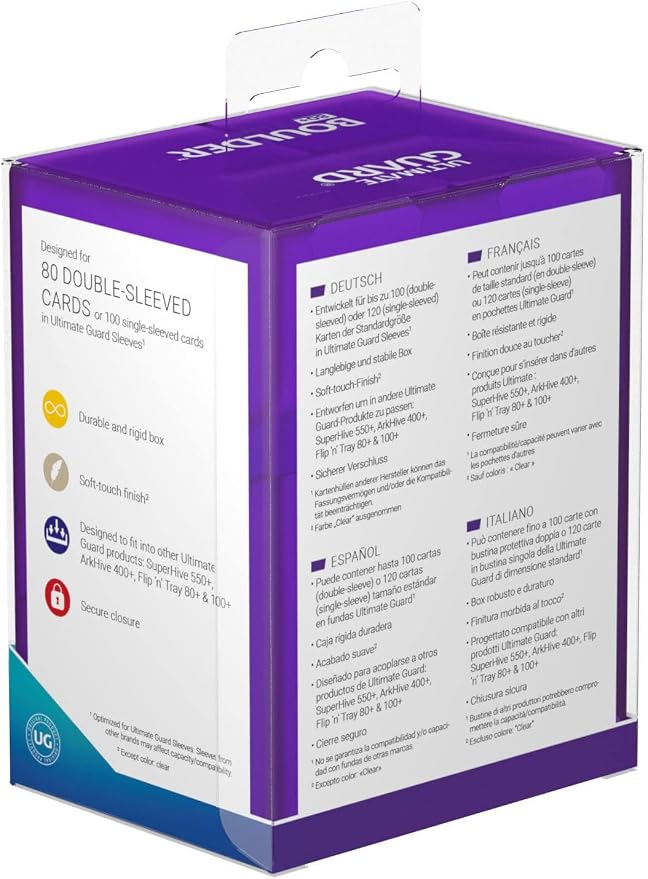 Ultimate Guard Boulder Deck Case 80+ Std. Size Amethyst - Image 9