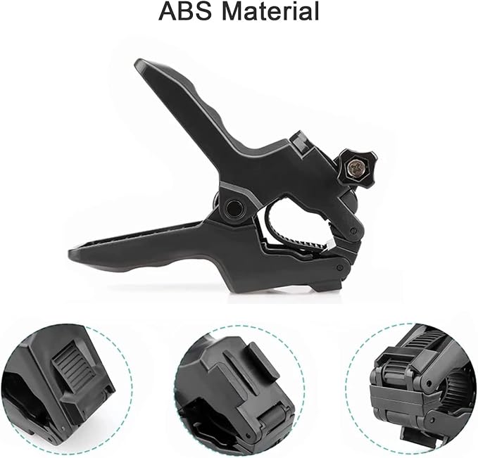 FiTSTILL Jaws Flex Clamp Mount with Adjustable Gooseneck 8-Section Compatible with Go Pro Hero 13,12,11,10,9,8,7,6,5,4,Session,3+, 3,2,1,Max,Fusion,DJI Osmo Action 5 Pro 4 3 2 Cameras - Image 5