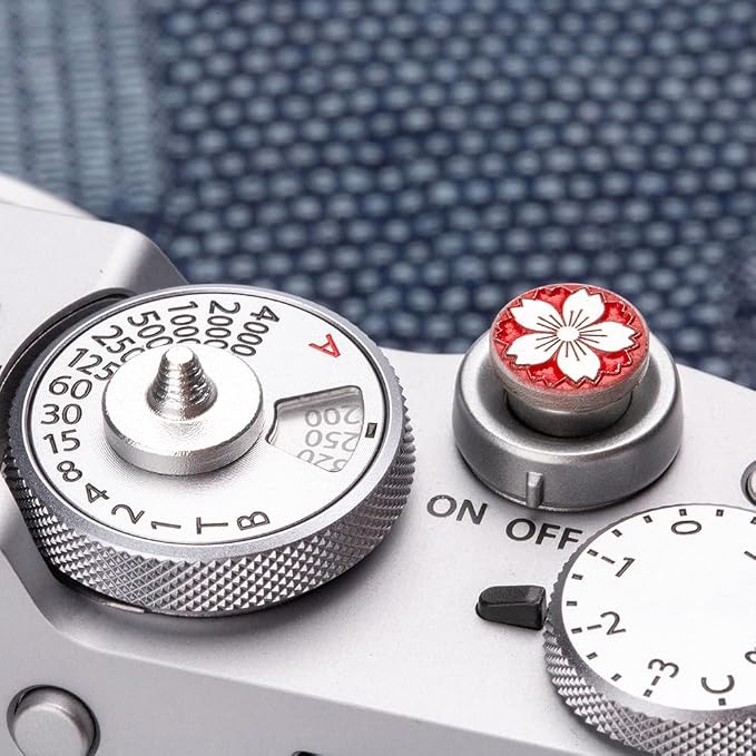 Camera Metal Shutter Buttons for FUJIFILM X100VI X100V XPro3 XPro2 XPro1 X-T4 X-T3 X-T50 X-T30 for NikonZF Z5 Z6 for Canon (Red-Shutter Decorative Button) - Image 4