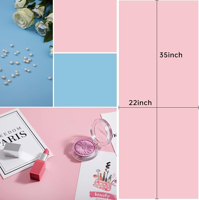 5pcs 34x22in Morandi Background Paper Photography Backdrops Solid Color Photo Background for Food, Pastry, Jewelry, Cosmetics Backdrop Shoot - Image 6