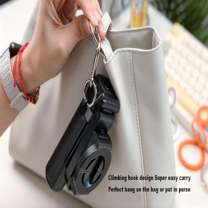 6-in-1 Magnetic Mini 20.5'' Selfie Stick for iPhone with LED Light. Can Converts into Mini Tripod/Phone Camera Grip/Handheld Stabilizer/Phone Stand. Selfie Stick with Rechargable Remote - Image 14