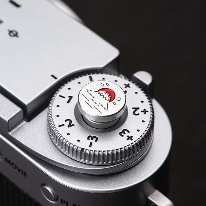 Camera Hot Shoe Cover/Shutter Button, Soft Release Button,Suitable for FUJIFILM XT5 XT4 XT3 XT30 XT20 X100V X100F XT100 X-E3 X-PRO2 X-PRO3 (Mountains and sea-Shutter Button) - Image 7