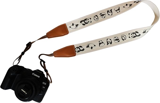 UNIKSTRAP Original Design, Personalized Adjustable Cute Cotton PANDA Camera Strap, Fit for Canon Nikon Sony Olympus Interchangeable Lens Digital Camera/DSLR etc. (Panda) by Unknown