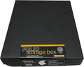 Lineco Clamshell Archival Storage Box, 11x14x1.75 Inch, Black | Acid-Free with Metal Edge Boxboard, Organize and Store Photos Documents Cards Negatives Magazine Prints Family Records DIY by Lineco