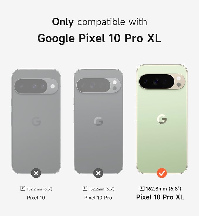SURITCH for Google Pixel 10 Pro XL Phone Case, Compatible with MagSafe, Protective Cover with Camera Cover & Adjustable Metal Kickstand for Pixel 10 Pro XL 2025 -Sage Green - Image 2