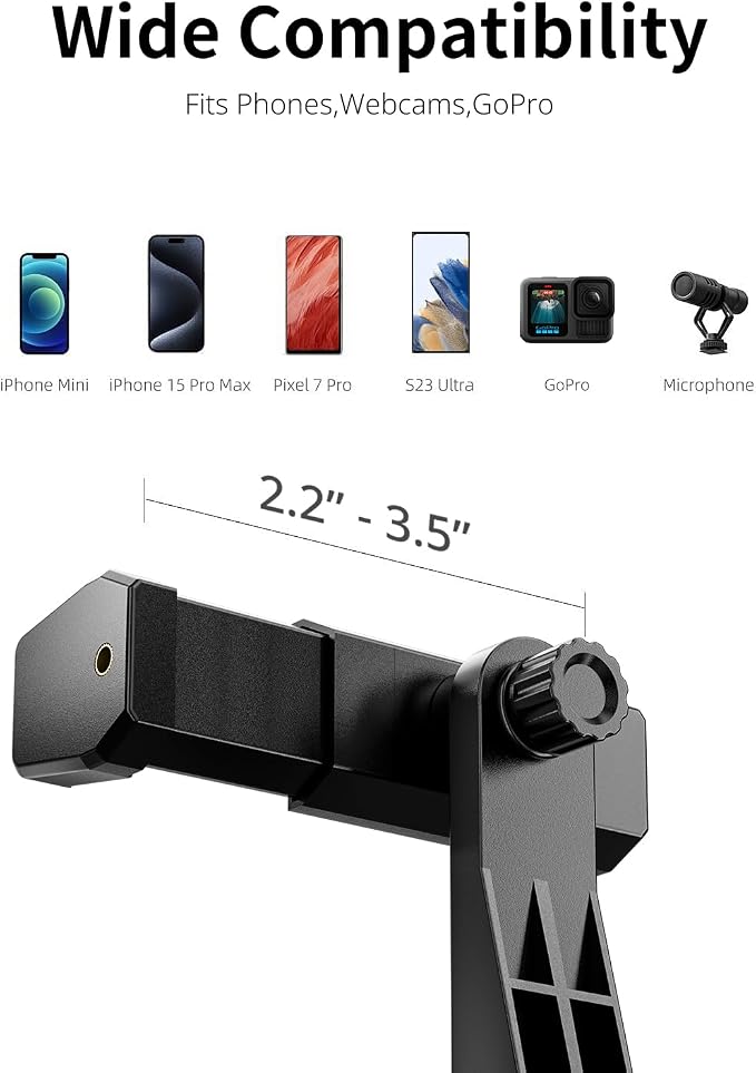 UBeesize 12’’ Overhead Ring Light for Desk with Phone Mount, LED Selfie Light with Adjustable Arm & Clamp, Dimmable Lighting for Video Recording, Zoom, Live Streaming, TikTok, YouTube - Image 7