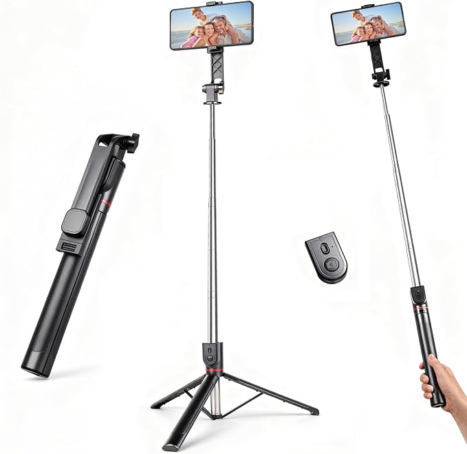 71" Phone Tripod Selfie Stick for iPhone and Android Phone, Cell Phone Tripod Stand with Wireless Remote Control by Unknown