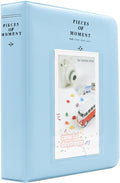 Ablus 64 Pockets Mini Photo Album for Fujifilm Instax Mini 7s 8 8+ 9 25 26 50s 70 90 Instant Camera & Name Card (Blue n) by Ablus