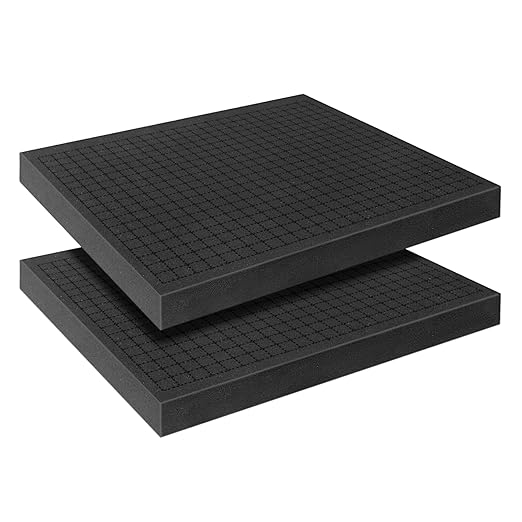 Pick and Pluck Foam Sheets, 2Pcs 16 x 12 x 1.5 Inch Pick Apart Foam Inserts for Camera Storage, Crafts, Tool Box, Storage Drawer by YIENFBEV