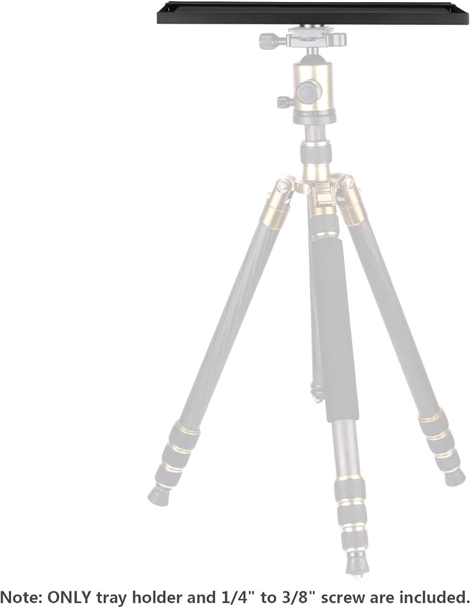 NEEWER Laptop Notebook Pallet Projector Tray Holder, 1/4" to 3/8" Screw | For Tripod Stand Mount, Use in Stage, Meeting Rooms, Outdoor Lecture Halls (Tripod Stand Not Included)(34 * 24 * 1.3cm) - Image 6