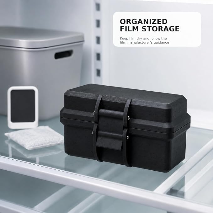 35mm Film Storage Case, 3-Roll Film Canister Holder with Snap Latch, PET Organizer for 135 Film - Image 5