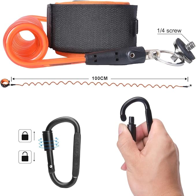 Action Camera Non-Slip Handler Floating Hand Grip Holder Mount | Steel-cored Safety Wrist Strap for GoPro DJI Insta360 Olympus Akaso Underwater Diving Surfing Snorkeling Rafting Kayaking - Image 4