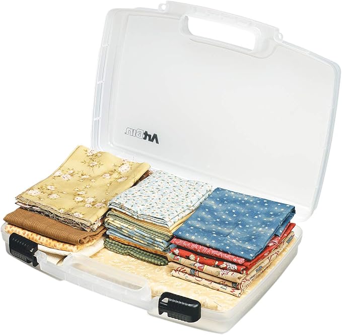 ArtBin 8017AB 17 inch Quick View Carrying Case, Portable Art & Craft Organizer with Handle, [1] Plastic Storage Case, Translucent - Image 5