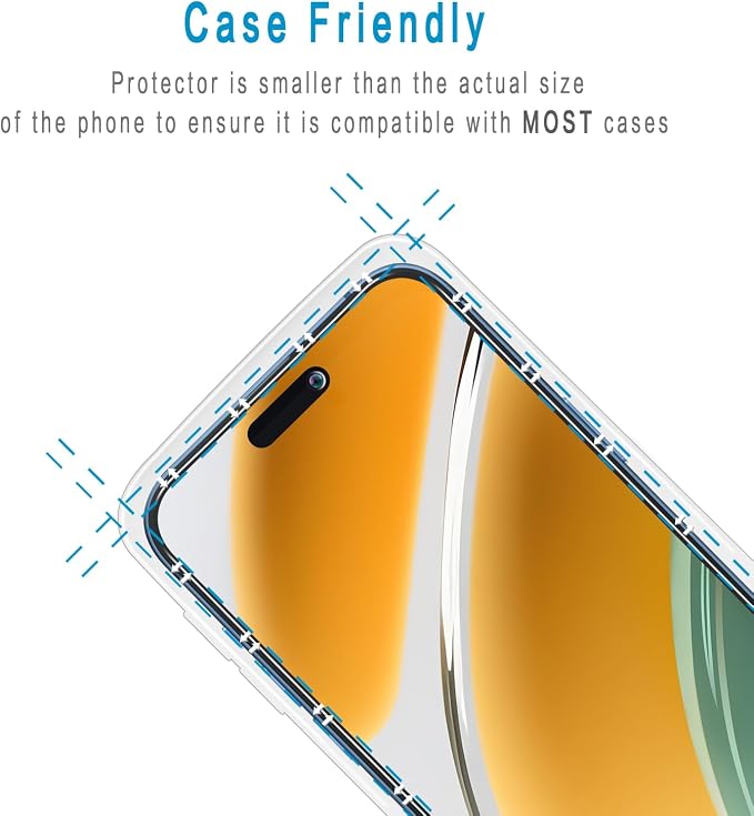 2+2 Pack Privacy Screen Protector for iPhone Air / 17 Air | Anti Spy Tempered Glass, with Camera Lens Protector, Anti Scratch, Bubble Free - Image 5