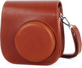 Phetium Mini 13 Camera Case for Fujifilm Instax Mini 13 12 Camera-Brown | Mini Camera Protective Case,PU Leather Bag,Photo Storage Pocket,Adjustable Shoulder Strap,Magnetic Flip by Phetium