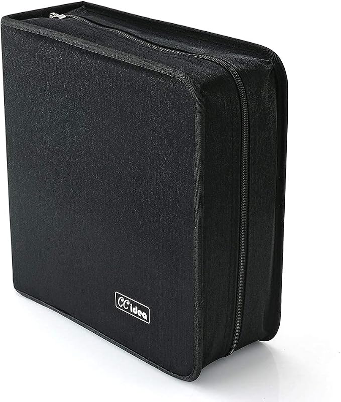 CCidea CD Case DVD Case Storage Holder-264 Capacity,Media Binder, CD Wallet, Disc Booklet, L11.4 x W 6.4 x H3.5 INCH (Black) - Image 5