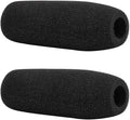 GSHLLO 2 Pcs Camera Microphone Windscreens Microphone Foam Cover Microphone Sponges Shotgun Microphone Windshield Headset Microphone Covers by GSHLLO