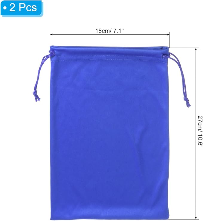 PATIKIL Ski Goggle Bag Microfiber Snow Goggles Case Cover Soft Storage Sleeve Drawstring Pouch - Image 2