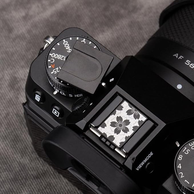 Camera Metal Hot Shoe Cover Shutter Buttons Protector for Fuji X100VI X100V X-T4 X-T3 XPRO3 XPRO2 for ZF Z5 Z6 Z6II (Black-Hot Shoe Cover) - Image 3