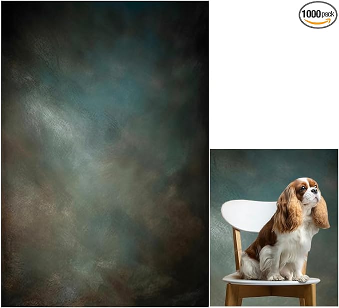 5x7ft Aqua Backdrops Portrait Backdrops for Photography Mottled Photo Background by HMTFOTO