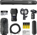Audio-Technica AT875R Short Shotgun Microphone Bundle with Zoom H1 XLR Handy Recorder + 64GB Memory Card + Shockmount + Fur Windshield + XLR Cable + 4 AA Batteries (8 Items) by Unknown