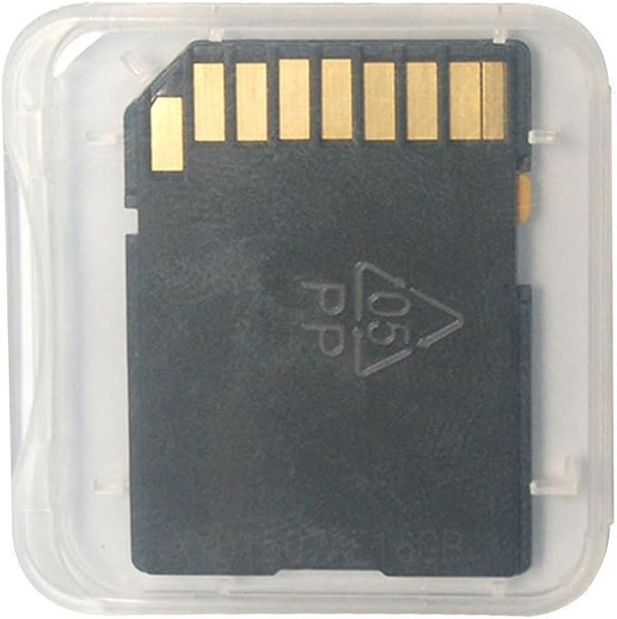 SD Card Holder, WOVTE Plastic SD MMC SDHC PRO Duo Memory Card case Holder Jewelery Case Transparent White Pack of 20 - Image 6