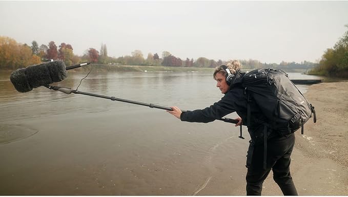 Rode NTG5 Shotgun Mic Boom Op Bundle with Zoom F3 32-Bit Float Recorder, 10.6 ft Boompole, and Cans50 Headphones — Supercardioid Location Sound Kit for Filmmaking, Documentary, ENG, Production Sound - Image 2