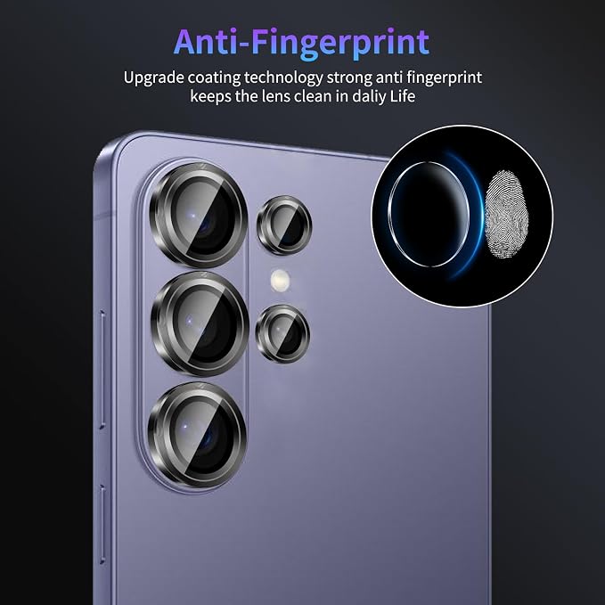 Camera Lens Protector for Samsung Galaxy S26 Ultra,1 Pack | Tempered Metal Glass Camera Cover Film,HD Clear,Anti-Scratch Lens Screen Protector Film,Case Friendly,Black Titanium - Image 6