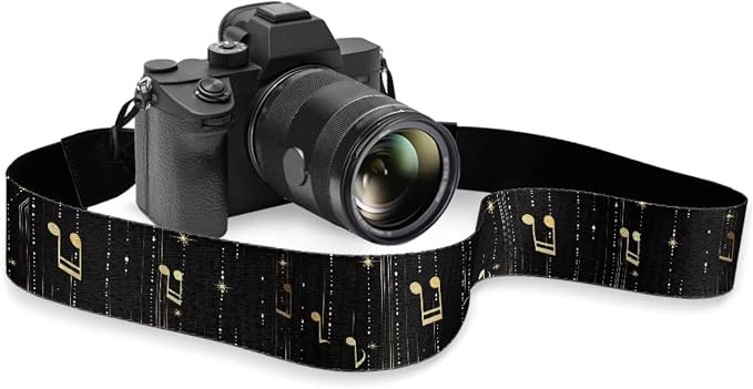 Coldinair Black Adjustable Camera Strap Universal Neck & Shoulder Soft Padded Strap for All DSLR Cameras,Binoculars by Coldinair