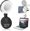 Magnetic Selfie Light, Phone Selfie Ring Light Compatible with iPhone Magsafe, 3-in-1 Magnetic Beauty Selfie Light for Phones with Mirror for Selfies/Photography/TikTok/Zoom Calls/Video Conference by AiknowFoto