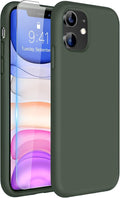 Miracase Silicone for iPhone 11 Phone Case, Dark Green | Soft Anti-Scratch Microfiber Lining, Premium Silicone Cover Shockproof Drop Protection Phone Case for 11 by Miracase