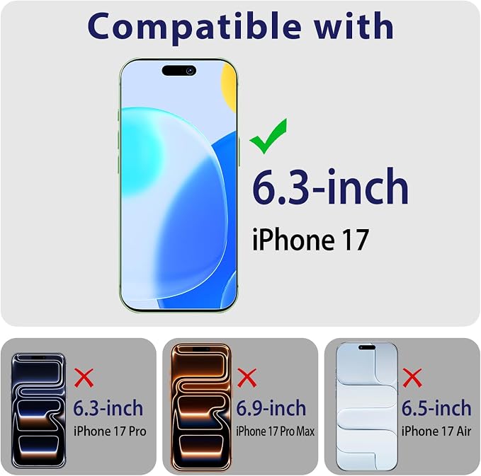 2+2 Pack Privacy Screen Protector for iPhone 17 Tempered Glass | Anti-Spy Privacy Protection, with Camera Lens Protector, Anti Scratch, Bubble Free - Image 2