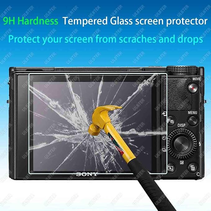 ULBTER Screen Protector for Sony RX100 VII VI V IV III II I M7 [3 Pack] | RX100 M7 M6 M5 M4 M3 M2 M1 0.3mm 9H Hardness Tempered Glass Anti-Scrach Anti-Bubble Anti-Water Anti-Dust - Image 3