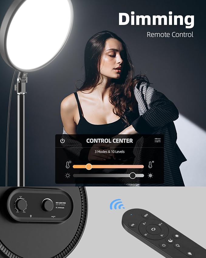 TODI Large Ring Light with 79" Stand, 6500K Full-Screen Selfie Ring Light with Stand and Phone Holder, Professional Big Ring Light for TikTok Light, Barber, Stream, Video, YouTube, Makeup, Photography - Image 4