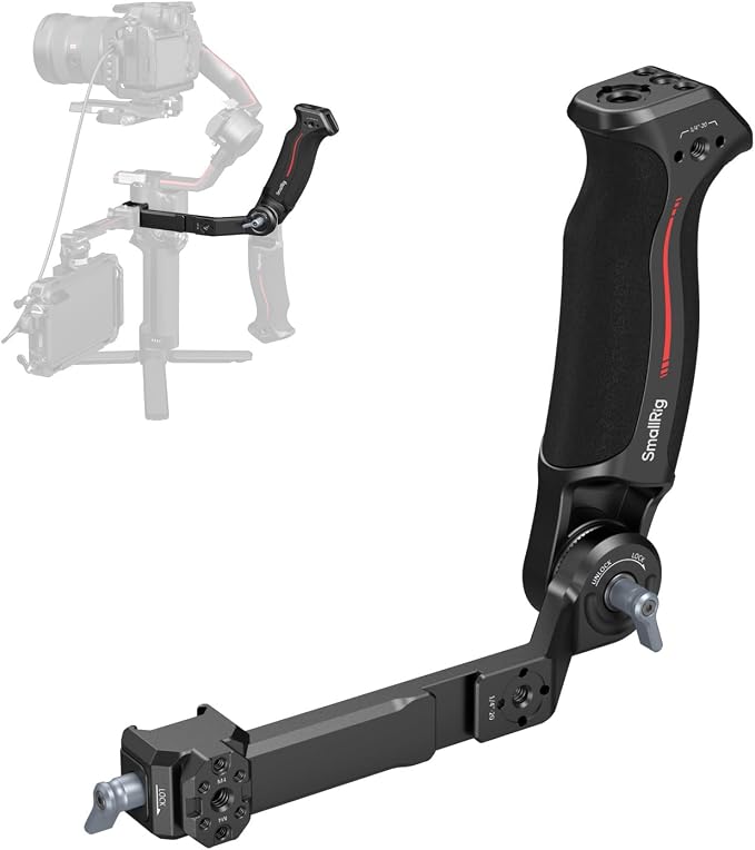 SmallRig Sling Handle Gimbal Handgrip for DJI RS, 180° Adjustable Grip | for DJI RS 2 /RSC 2 /RS 3 /RS 3 Pro /RS 3 Mini /RS 4 /RS 4 Pro /RS 4 Mini /RS 5, for Low Angle Shots, with QD Socket by SmallRig