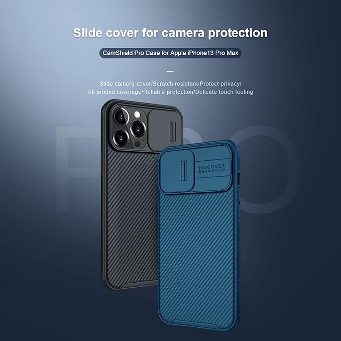 Mangix for iPhone 13 Pro Max Case with Camera Cover,Slim Fit Thin Polycarbonate Protective Shockproof Cover with Slide Camera Cover, Upgraded Case for Apple iPhone 13 Pro Max (Black) - Image 6