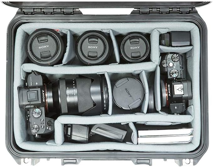 SKB Cases iSeries Storage Organizer iSeries 3i-1510-6 Think Tank Designed Padded Divider Set, Gray (5DV-1510-TT) - Image 3