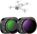 NEEWER Variable ND Filter Set Compatible with DJI Mini 4 Pro, ND2-32 (1-5 Stops) + ND64-512 (6-9 Stops) Multicoated HD Optical Glass Drone Camera Lens Accessories Aerial Photography Video Recording by Neewer
