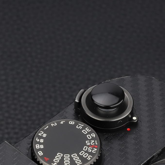 Soft Metal Shutter Release Button for Fujifilm X-E1 X-E2 X-E2S X-E3 X-T2 X-T3 X-T10 X-T20 X-Pro1 X-Pro2 X100 X100T X100S X100F and M8 M9 M10 M-10 M-10P M9-P M-A Convex Surface Red by AKIROOD