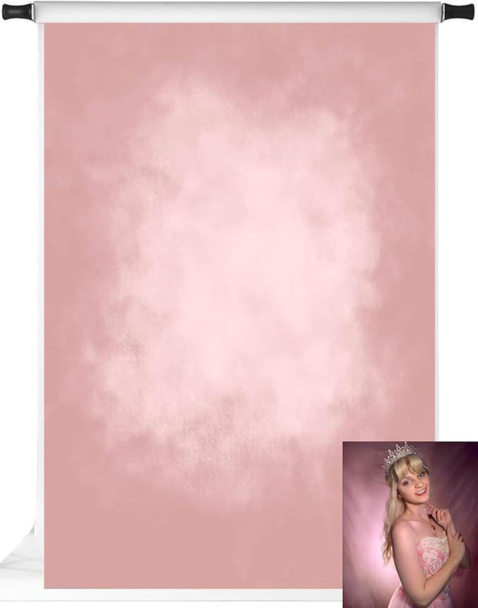 Kate Pink Photography Backdrops Abstract Photo Backdrop Poratrait Background for Photoshoot, 5x7ft by KateBackdropforPhotography