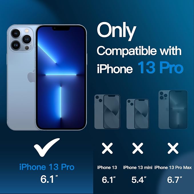 JETech Screen Protector for iPhone 13 Pro, 2+2 Pack | with Camera Lens Protector, HD Clear Tempered Glass, Anti-Scratch Protection, Easy Installation Tool - Image 2