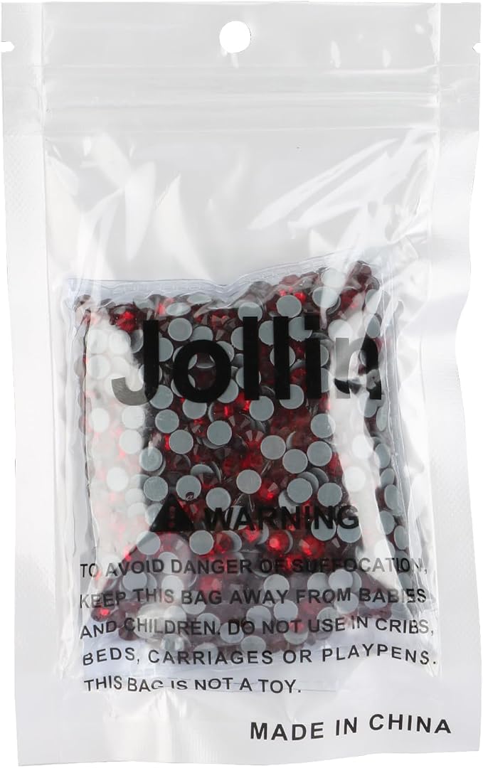 Jollin Hotfix Rhinestones Flatback Crystal Gems 4.8mm SS20, Dark Red | 1440pcs Hot Fix Crystals Glass Rhinestones for Bedazzling, Crafting, Clothes, Shoes & Accessories DIY Decoration - Image 7