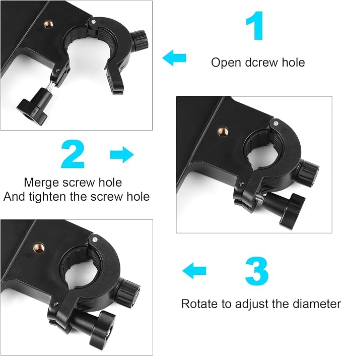 Mr.Power Microphone Stand Plastic Tray with Phone Holder, Mic Stand Clamp-On Rack Tray Holder for Most Mic Stands, for Stage, Live Streaming, Concert Performance, Karaoke (10.6" x 8") (Large) - Image 7