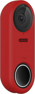 elago Silicone Case for Google Nest Hello Doorbell Cover (Wired) | Full Protection, Night Vision Compatible [US Patent Registered] [Red] by elago