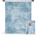 Kate 5x7ft Light Blue Photography Backdrop Blue Textures Portrait Background Old Master Photo Backdrops by KateBackdropforPhotography